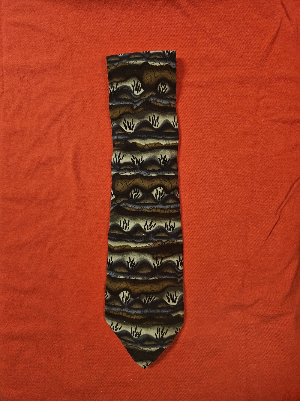 Jerry Garcia Necktie Collection 14- Duckworm Alarm 1996 Estate Jerome J Garcia